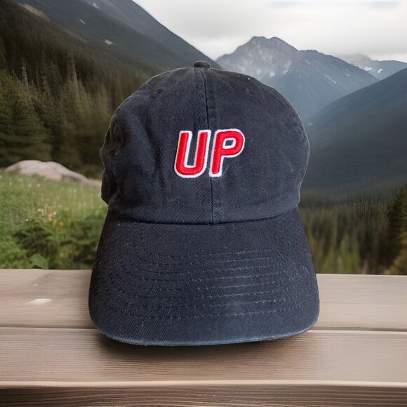 UP Logo Black Hat Strapback Wheels Up brand - Picture 1 of 7